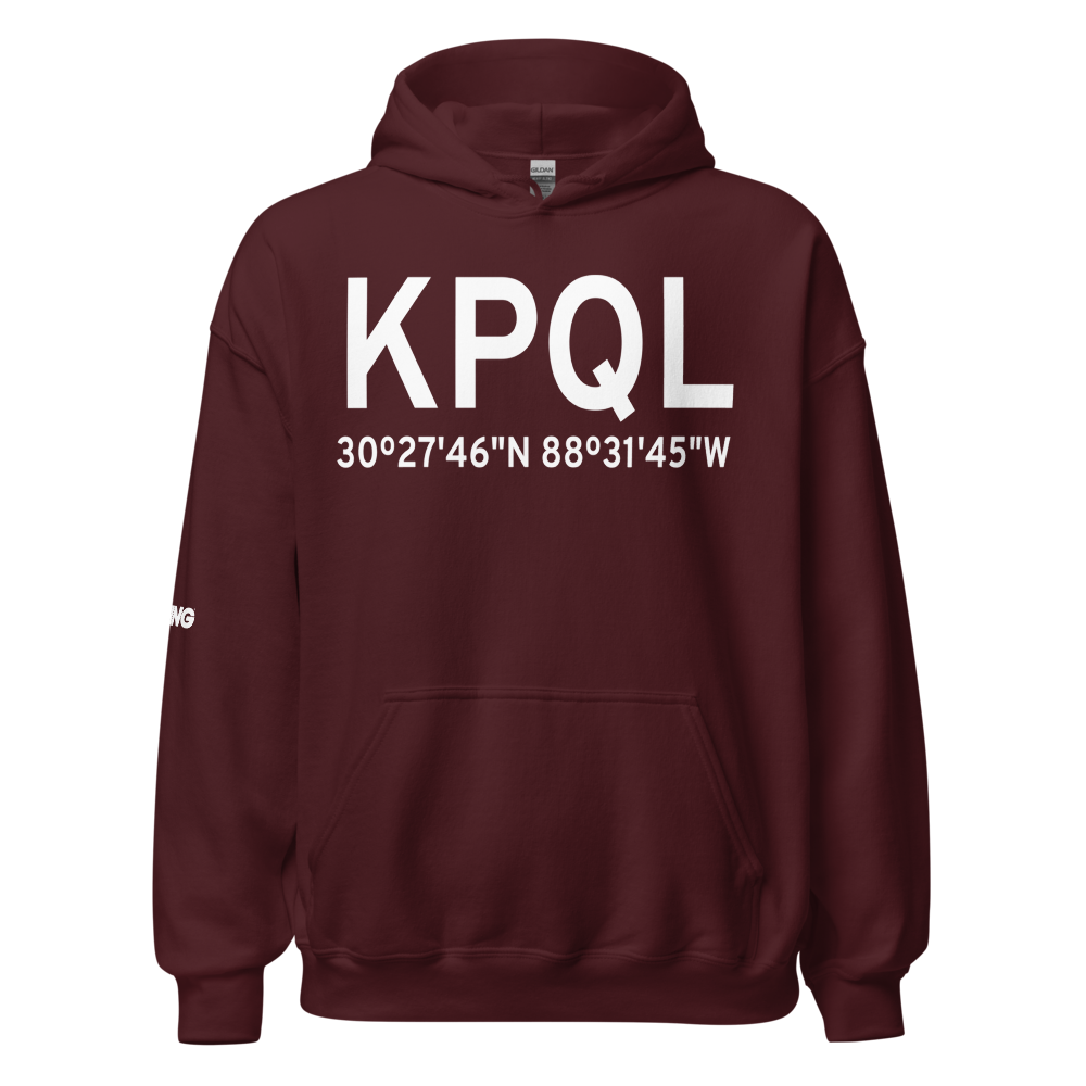 Trent Lott International Airport (KPQL) ICAO Hoodie Sweatshirt 