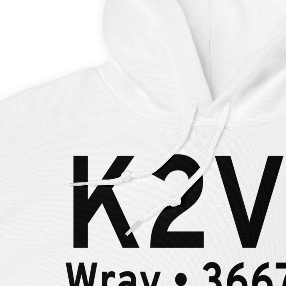 Wray Municipal Airport (K2V5) ICAO Hoodie Sweatshirt 