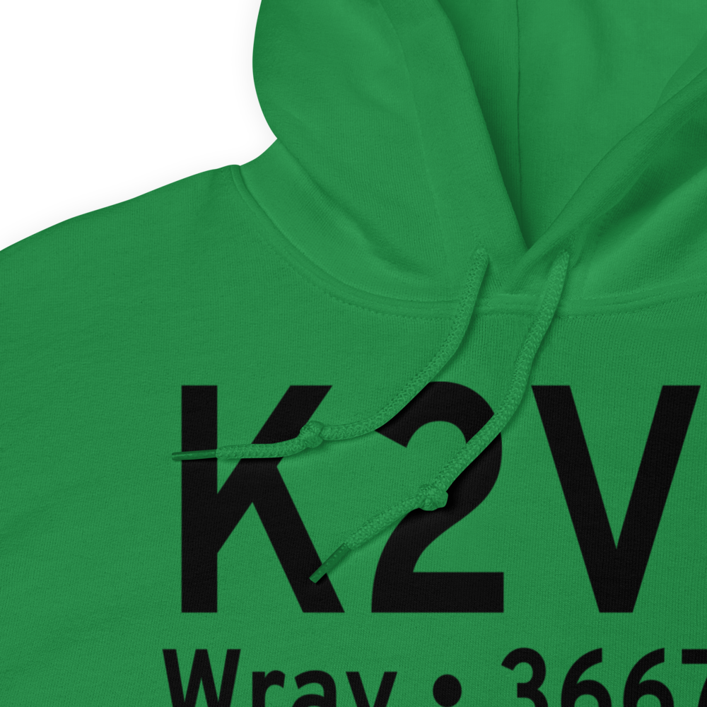 Wray Municipal Airport (K2V5) ICAO Hoodie Sweatshirt 
