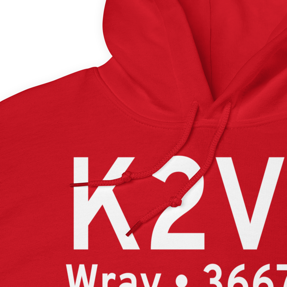 Wray Municipal Airport (K2V5) ICAO Hoodie Sweatshirt 