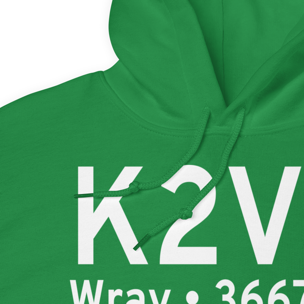 Wray Municipal Airport (K2V5) ICAO Hoodie Sweatshirt 