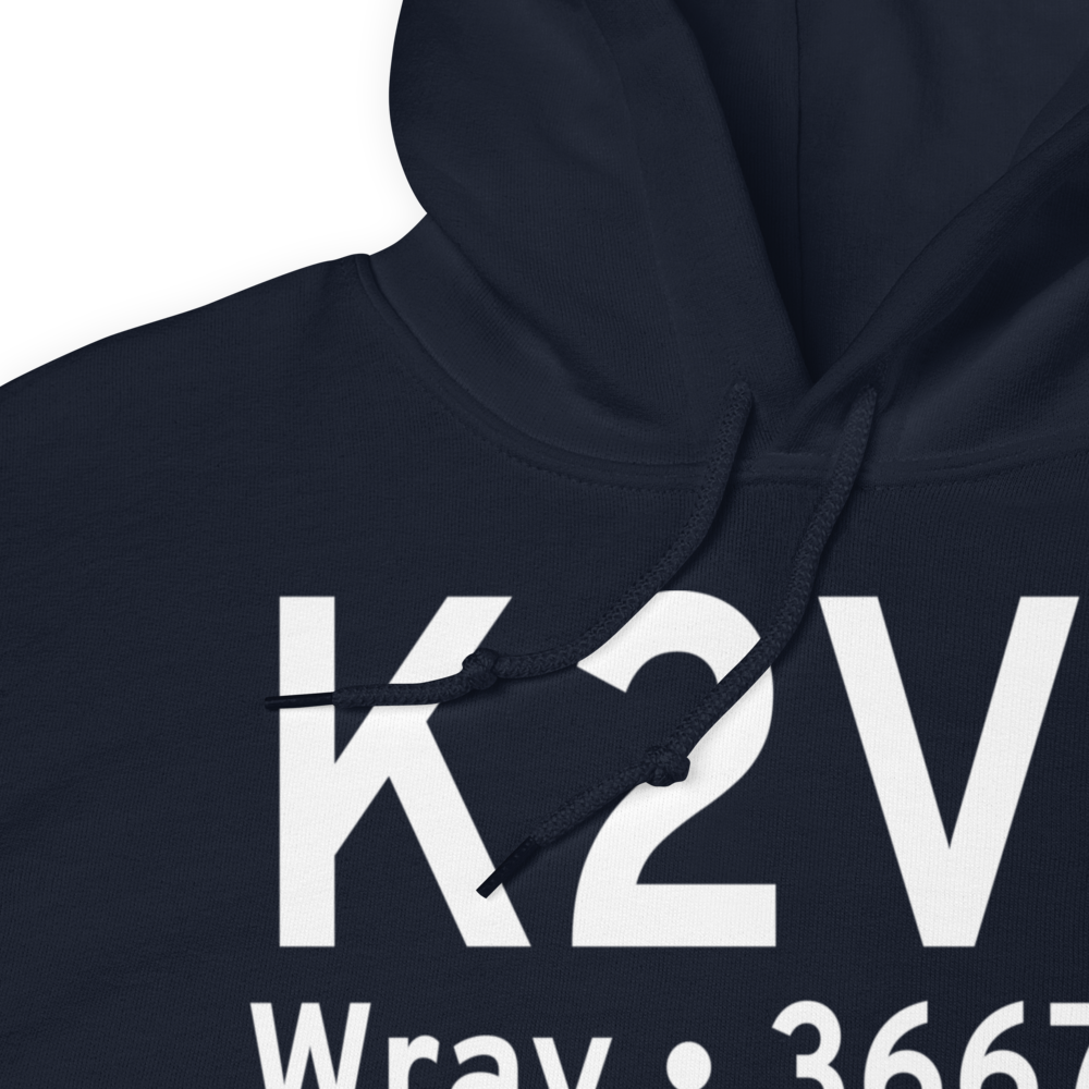 Wray Municipal Airport (K2V5) ICAO Hoodie Sweatshirt 