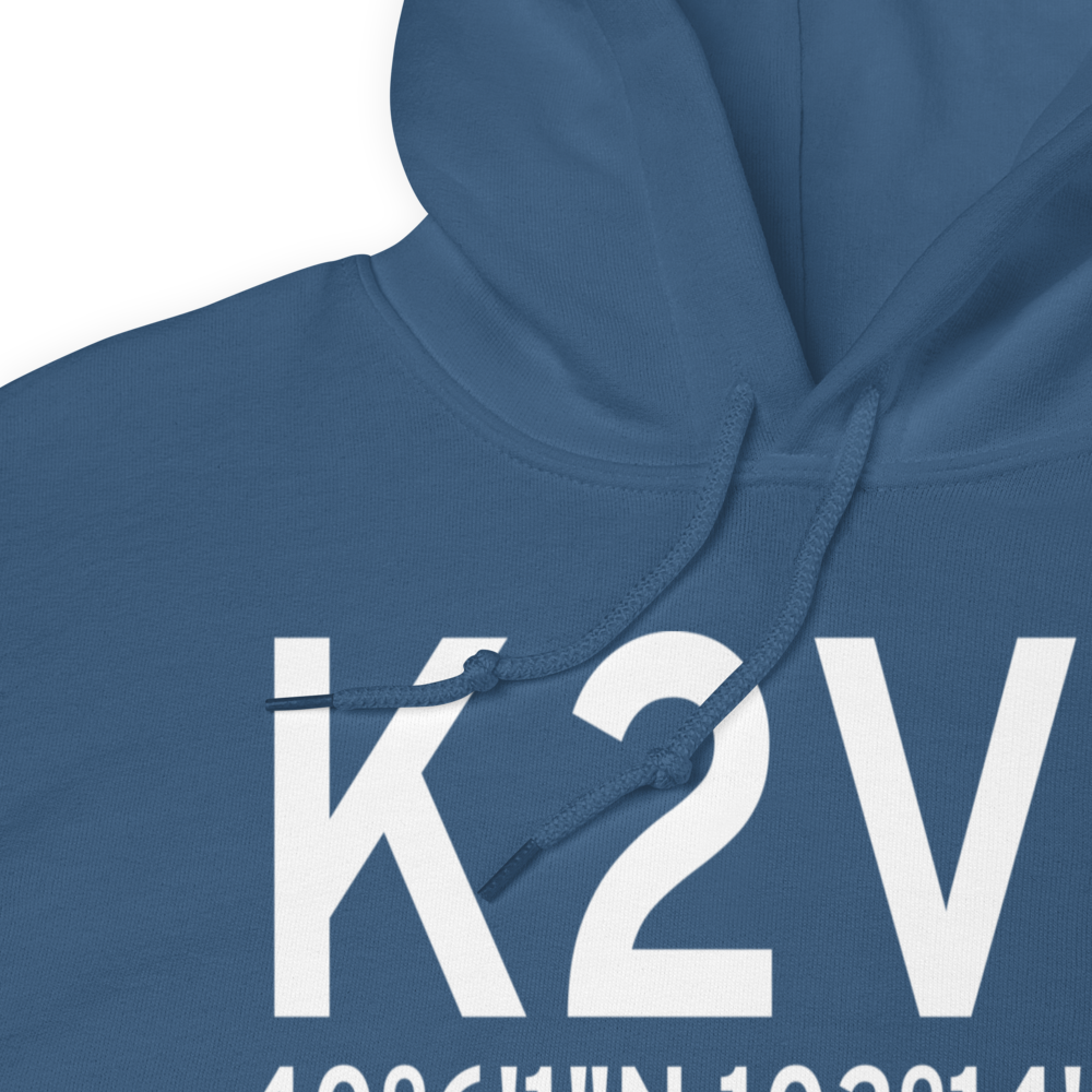 Wray Municipal Airport (K2V5) ICAO Hoodie Sweatshirt 