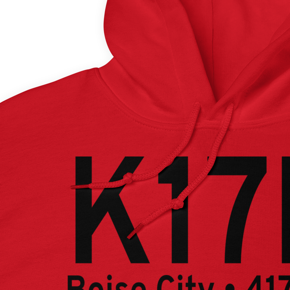 Boise City Airport (K17K) ICAO Hoodie Sweatshirt 