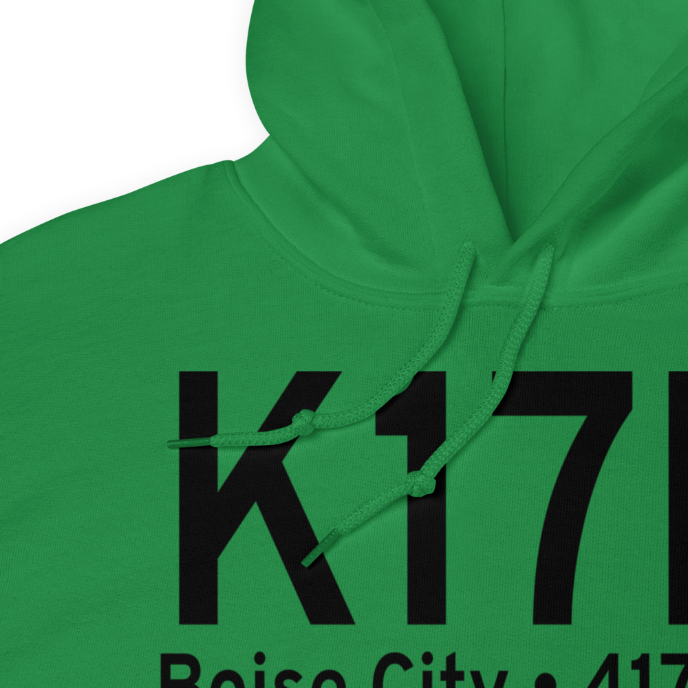 Boise City Airport (K17K) ICAO Hoodie Sweatshirt 