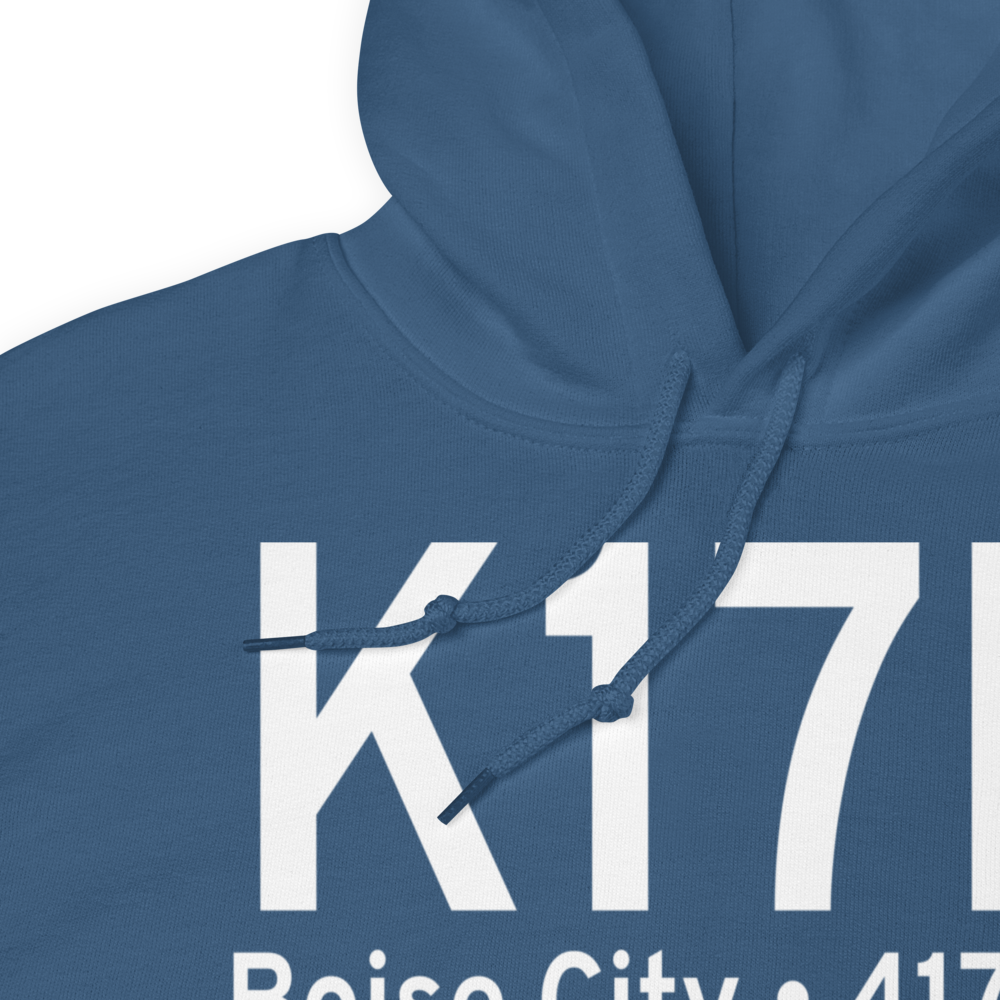 Boise City Airport (K17K) ICAO Hoodie Sweatshirt 