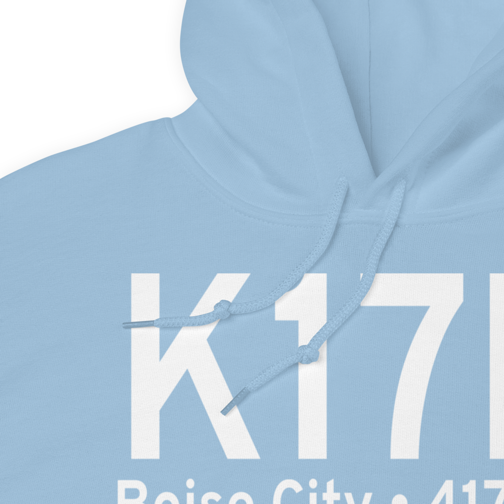 Boise City Airport (K17K) ICAO Hoodie Sweatshirt 