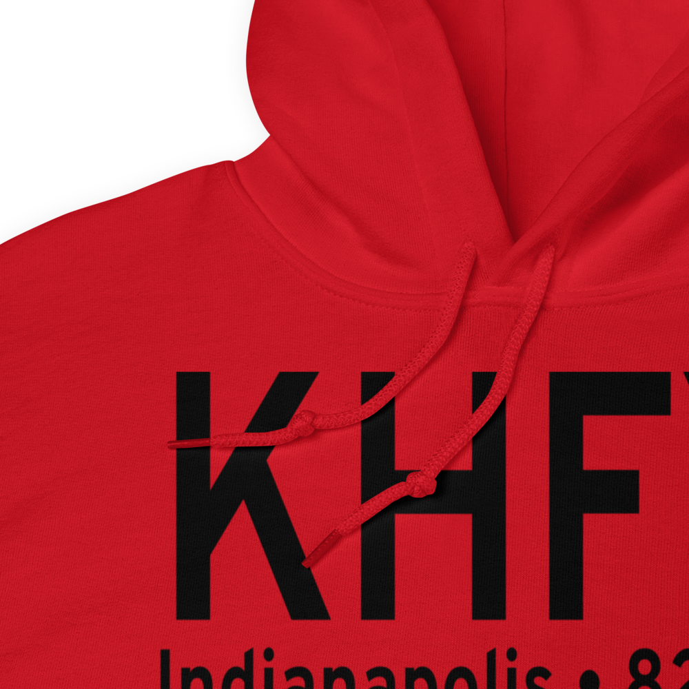 Indy South Greenwood Airport (KHFY) ICAO Hoodie Sweatshirt 
