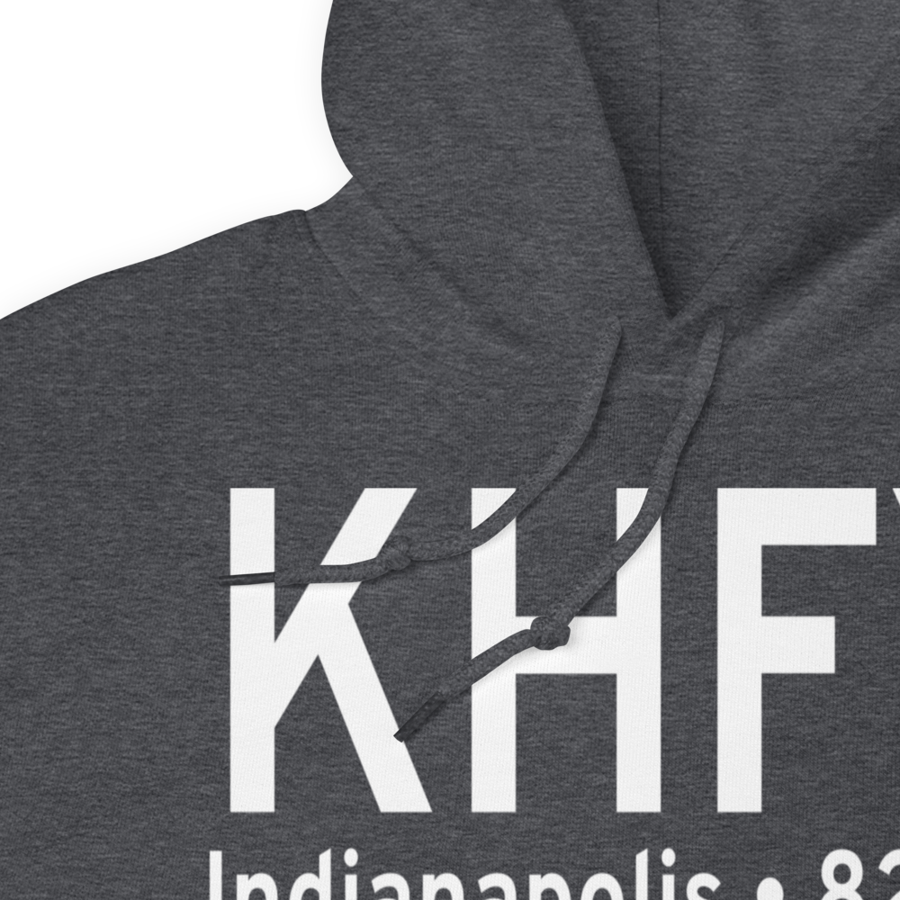Indy South Greenwood Airport (KHFY) ICAO Hoodie Sweatshirt 
