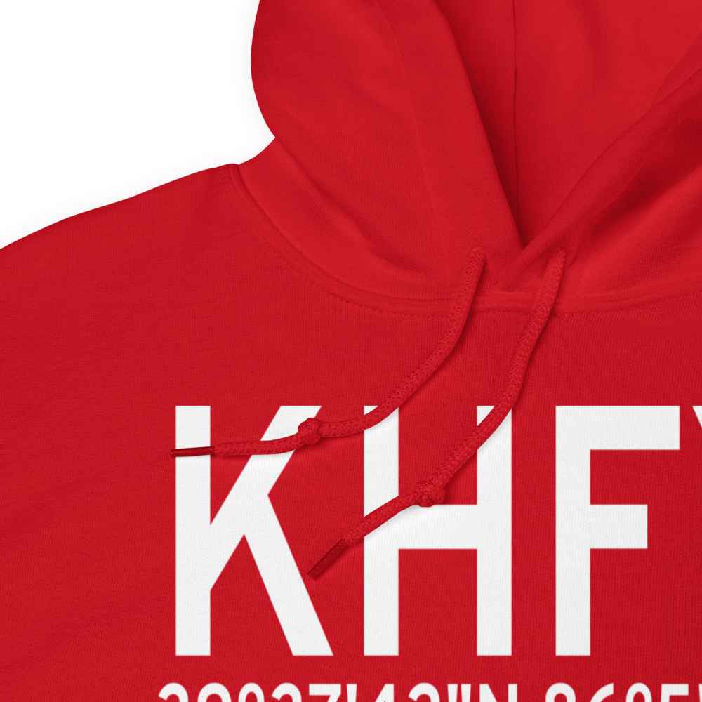 Indy South Greenwood Airport (KHFY) ICAO Hoodie Sweatshirt 