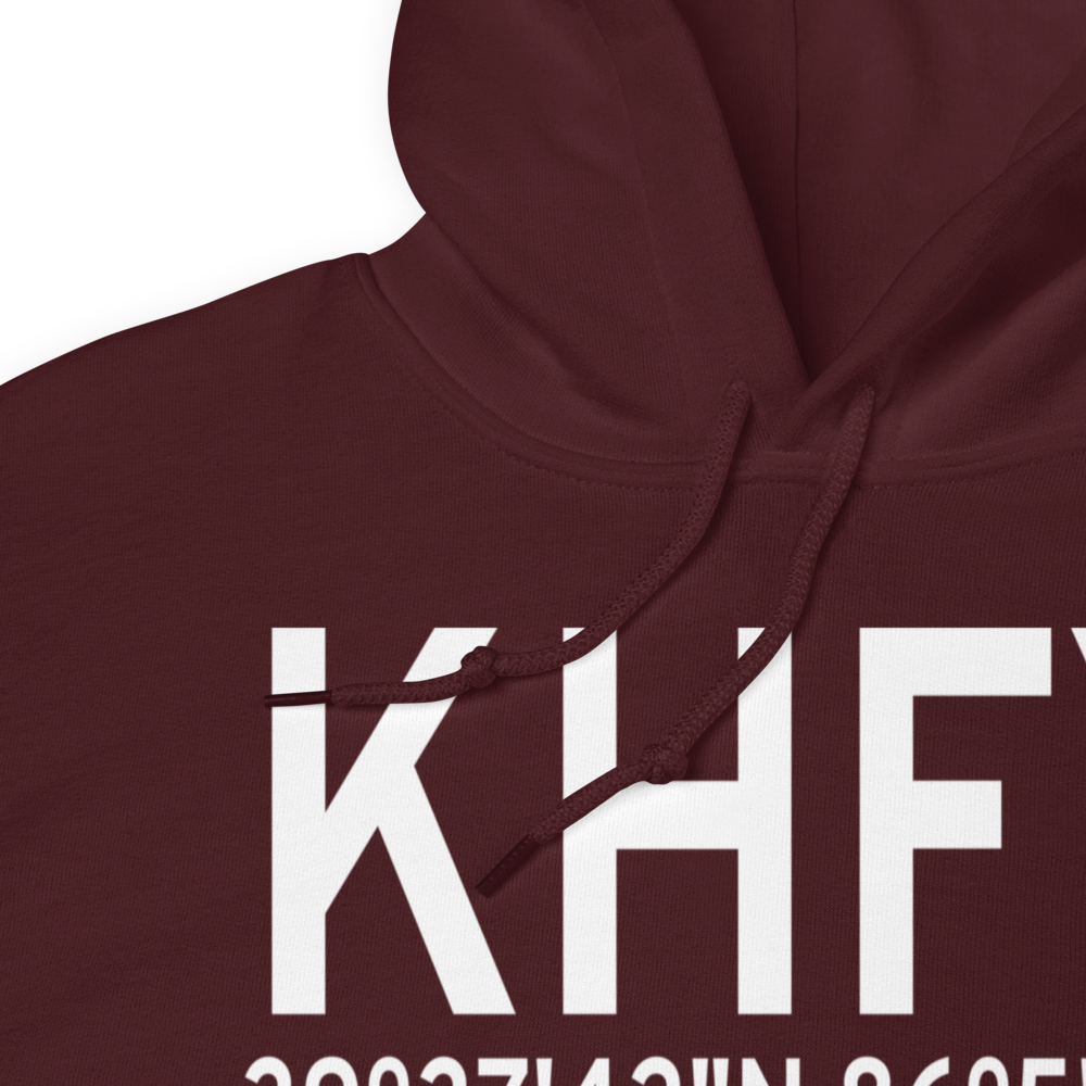Indy South Greenwood Airport (KHFY) ICAO Hoodie Sweatshirt 