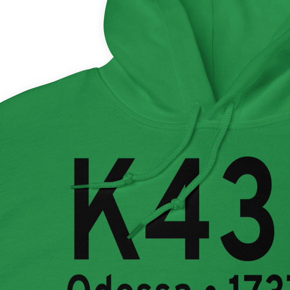 Odessa Municipal Airport (K43D) ICAO Hoodie Sweatshirt 