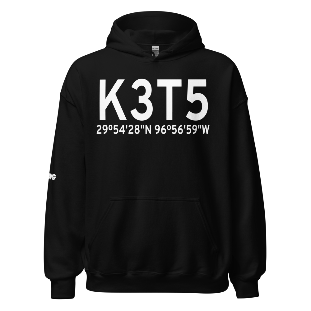 Fayette Regional Air Center Airport (K3T5) ICAO Hoodie Sweatshirt 
