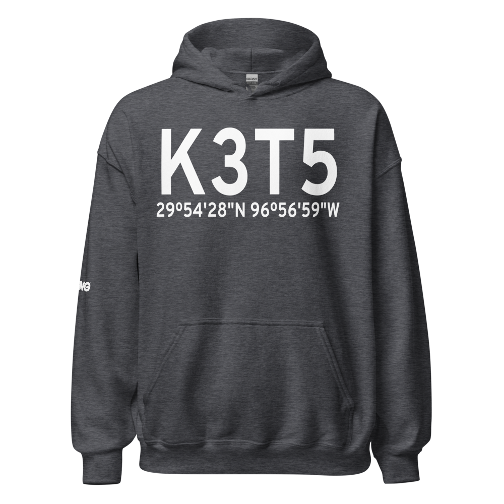 Fayette Regional Air Center Airport (K3T5) ICAO Hoodie Sweatshirt 