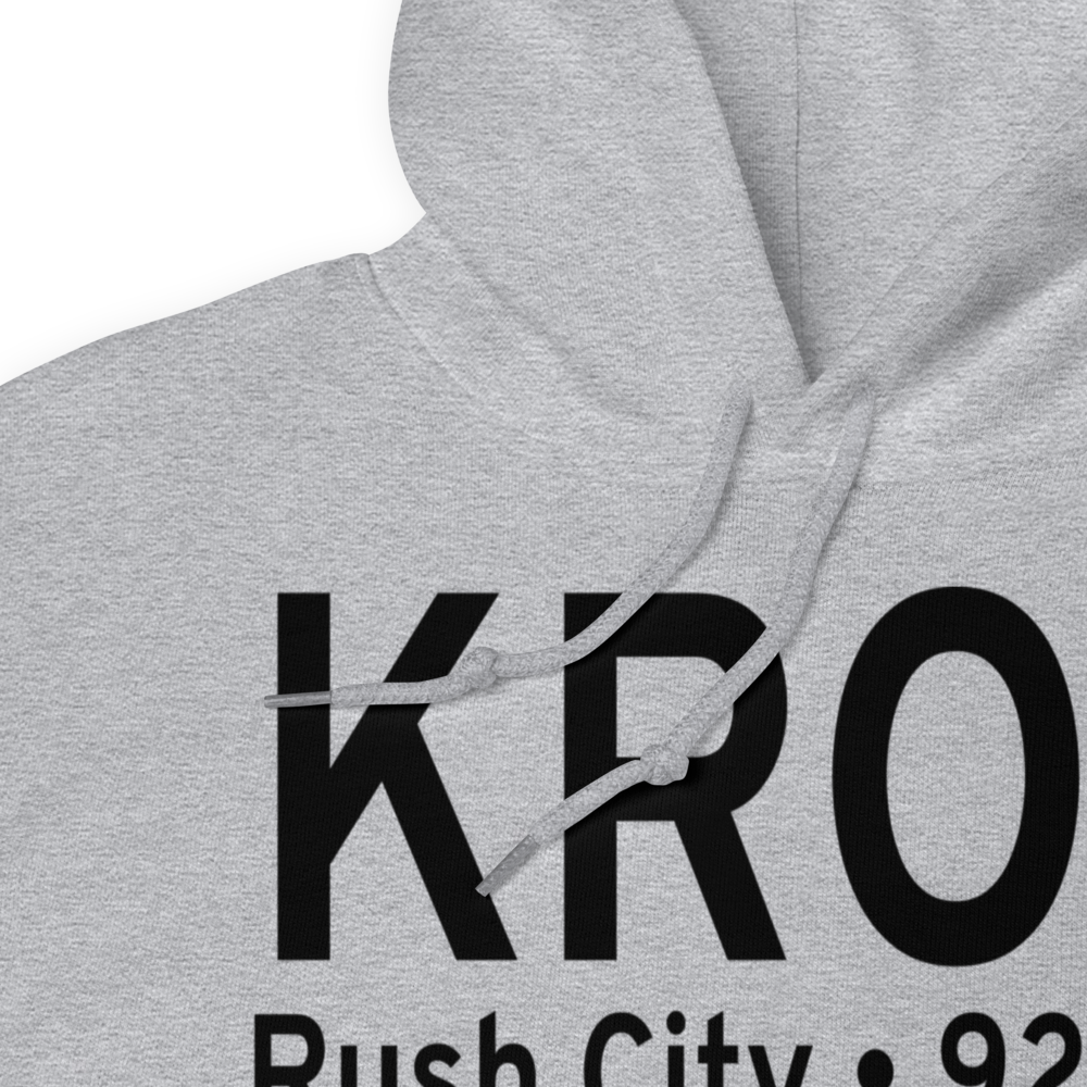 Rush City Regional Airport (KROS) ICAO Hoodie Sweatshirt 