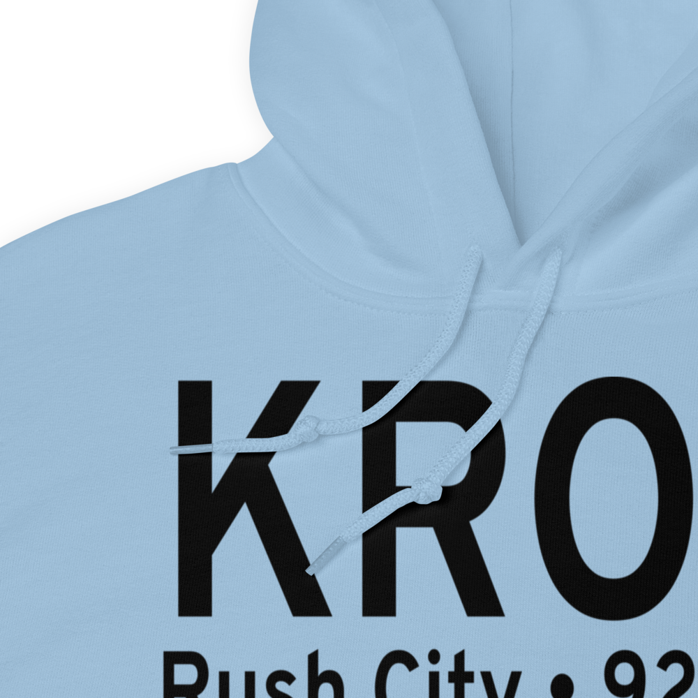 Rush City Regional Airport (KROS) ICAO Hoodie Sweatshirt 