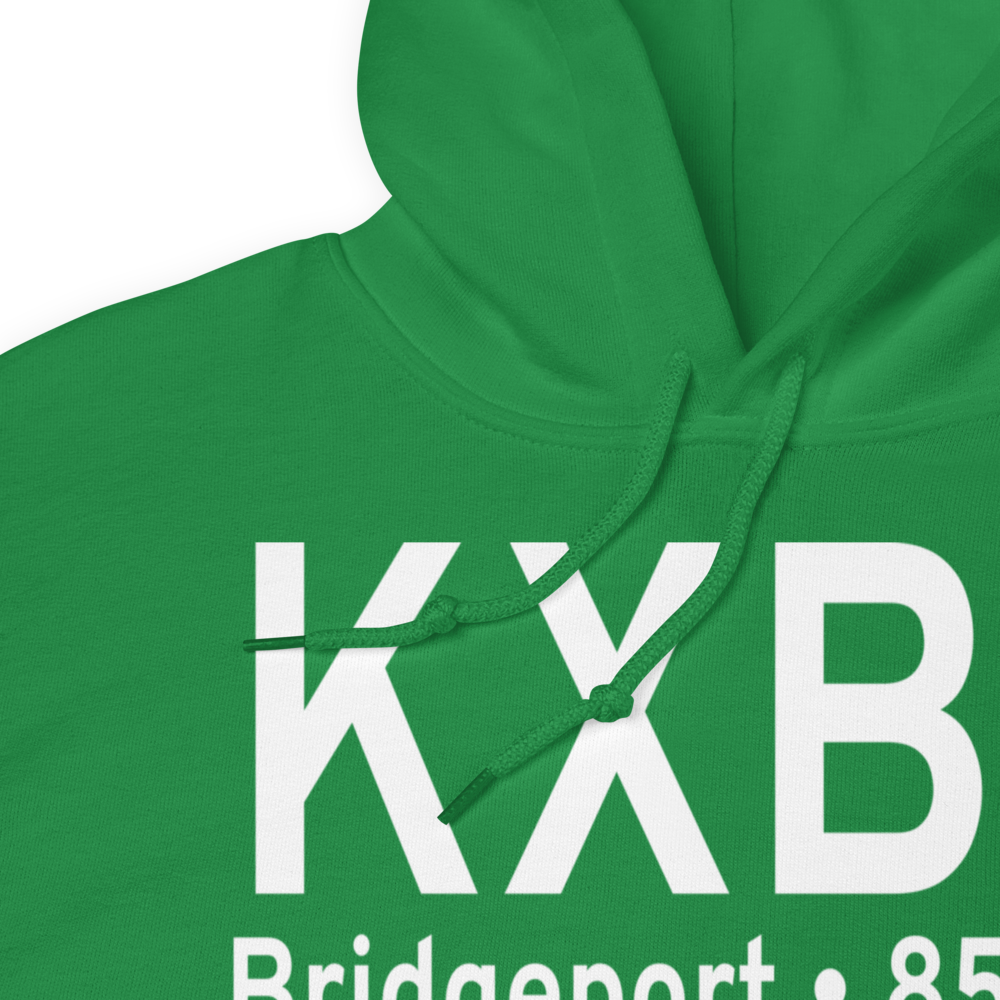 Bridgeport Municipal Airport (KXBP) ICAO Hoodie Sweatshirt 