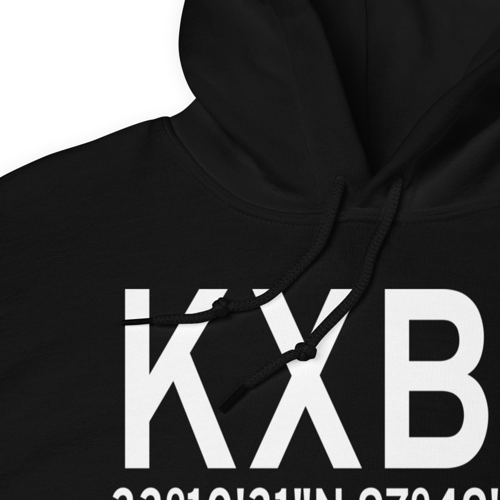 Bridgeport Municipal Airport (KXBP) ICAO Hoodie Sweatshirt 