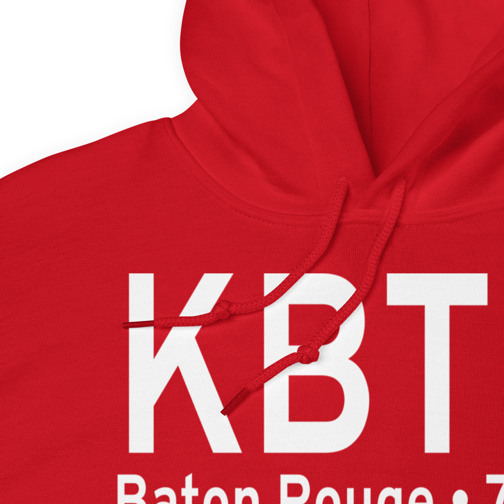 Baton Rouge Metropolitan Airport (KBTR) ICAO Hoodie Sweatshirt 