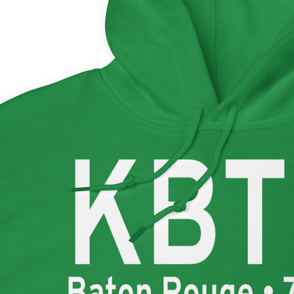 Baton Rouge Metropolitan Airport (KBTR) ICAO Hoodie Sweatshirt 