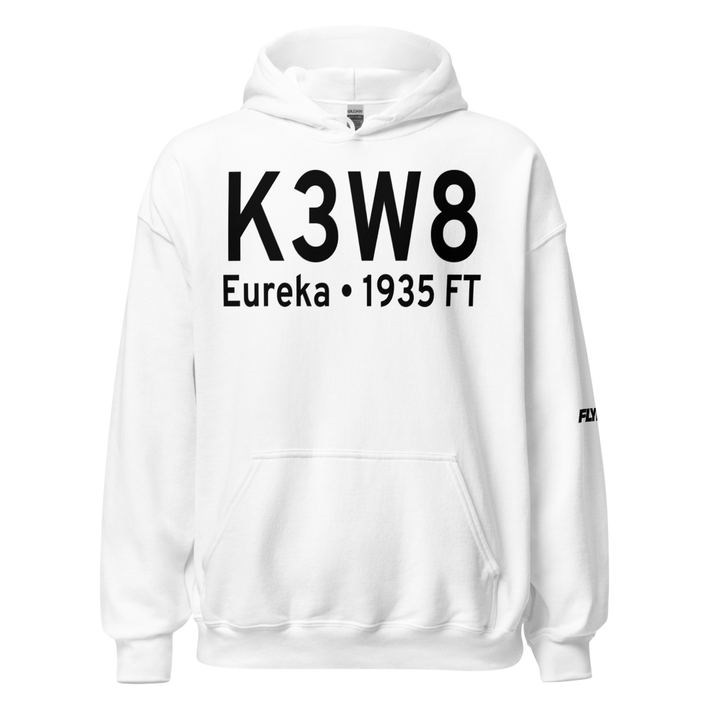 Eureka Municipal Airport (K3W8) ICAO Hoodie Sweatshirt 