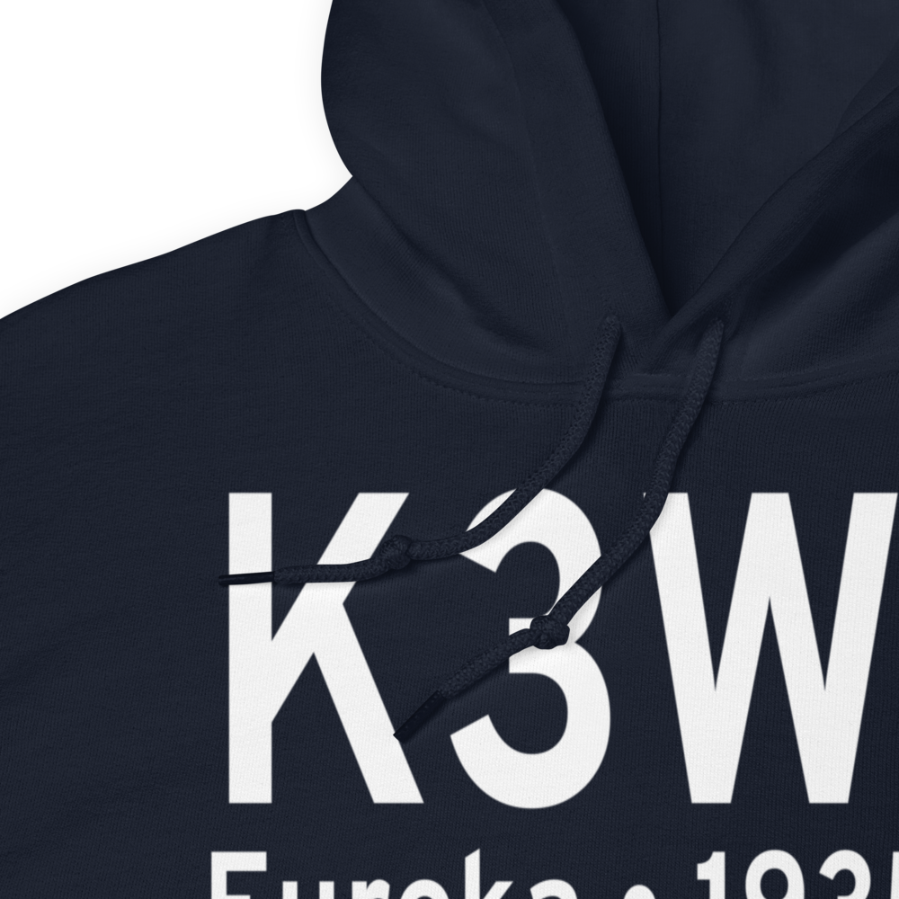 Eureka Municipal Airport (K3W8) ICAO Hoodie Sweatshirt 