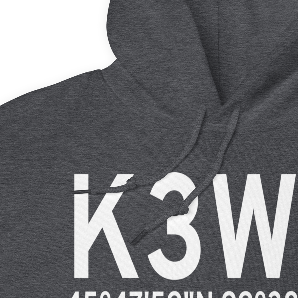 Eureka Municipal Airport (K3W8) ICAO Hoodie Sweatshirt 