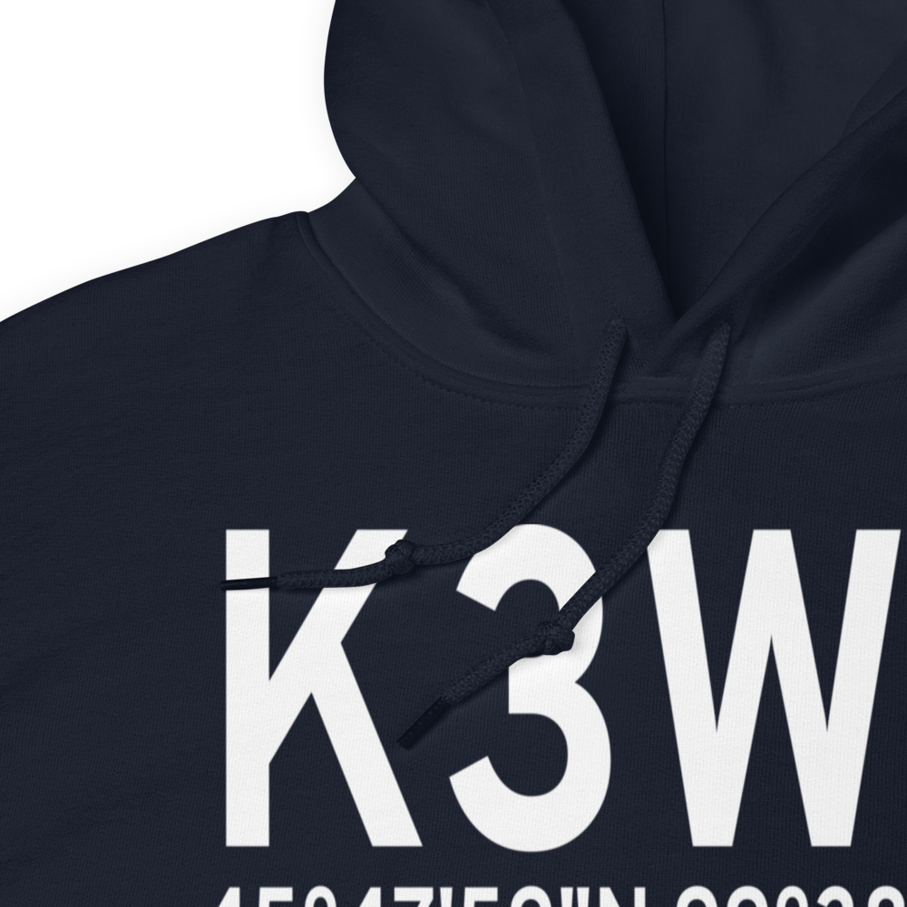Eureka Municipal Airport (K3W8) ICAO Hoodie Sweatshirt 