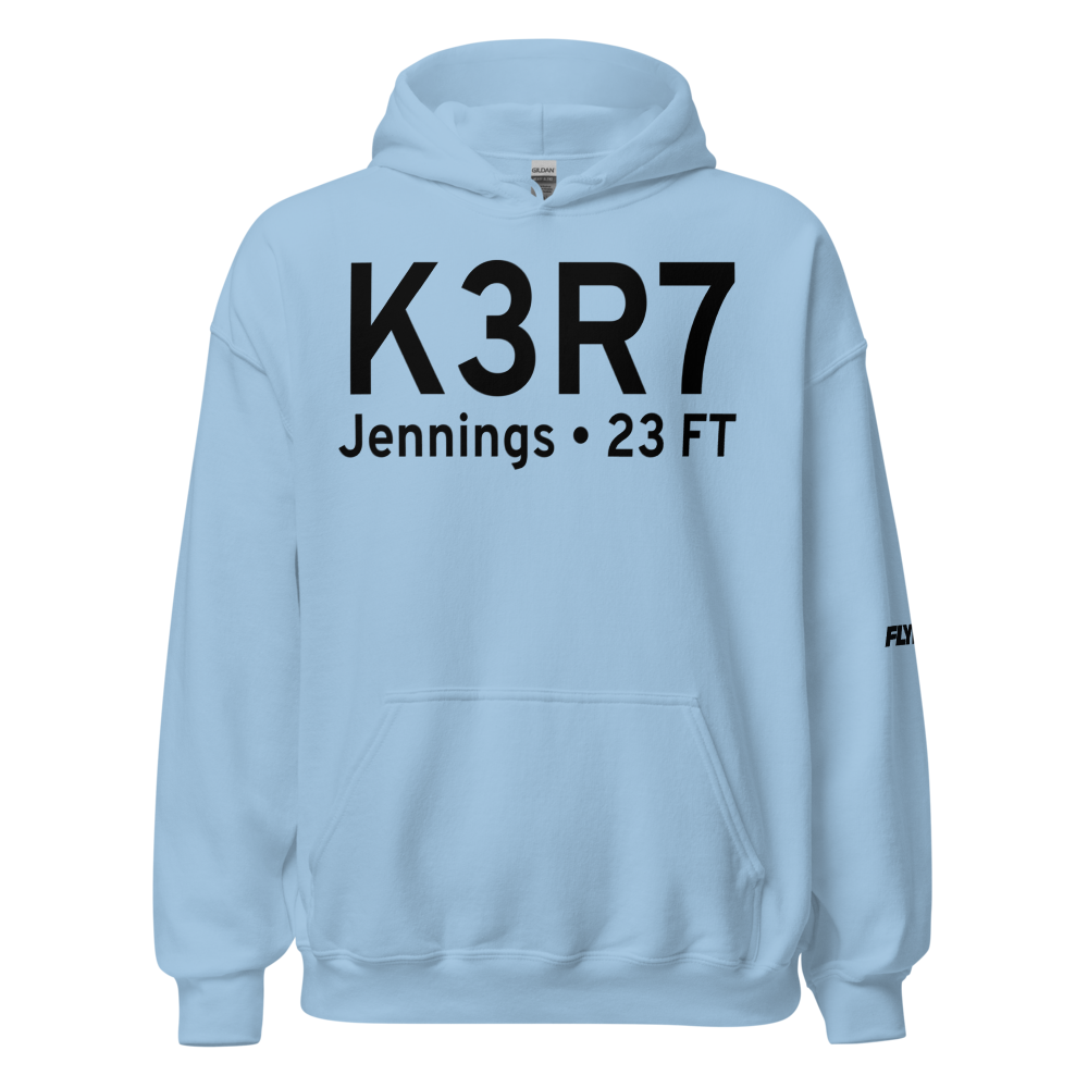 Jennings Airport (K3R7) ICAO Hoodie Sweatshirt 