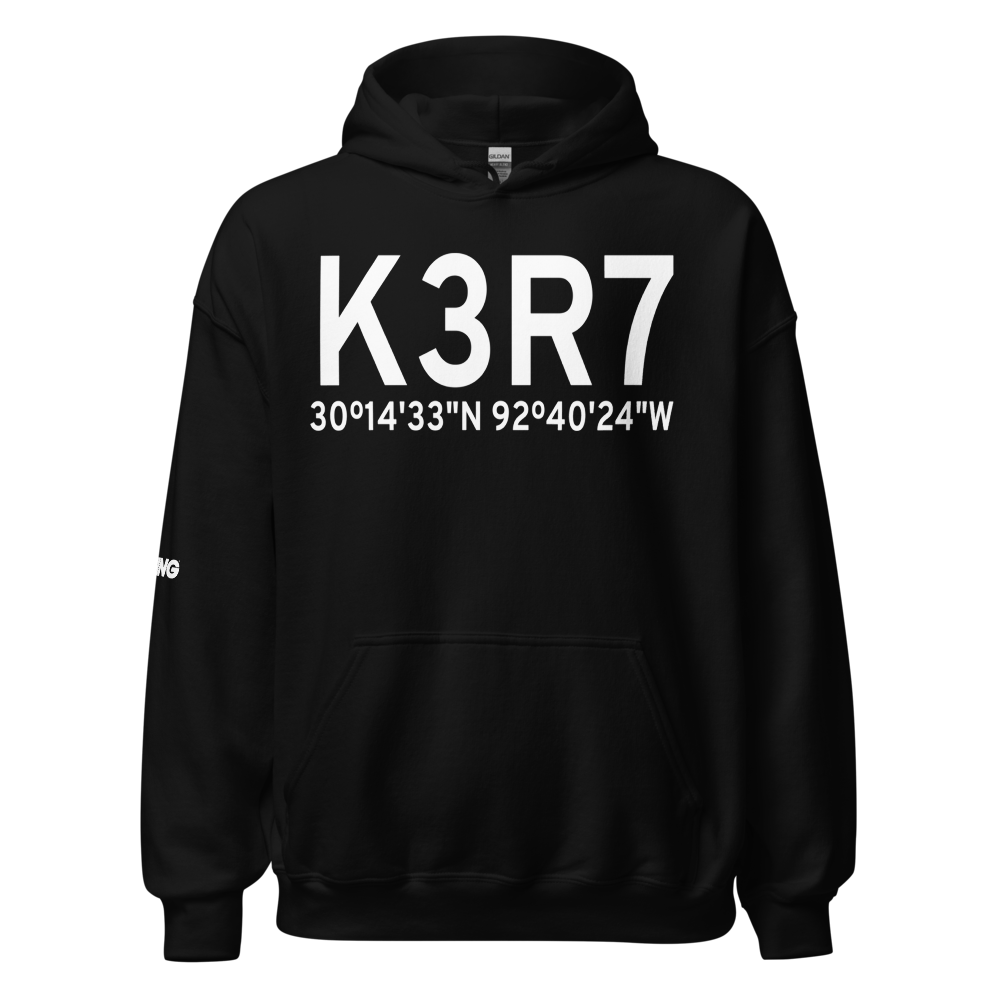 Jennings Airport (K3R7) ICAO Hoodie Sweatshirt 