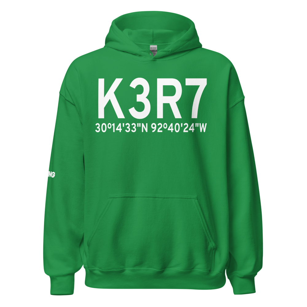 Jennings Airport (K3R7) ICAO Hoodie Sweatshirt 