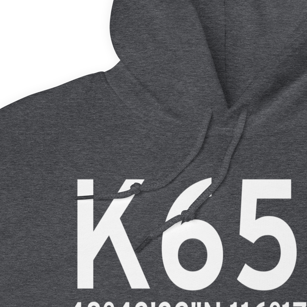 Boundary County Airport (K65S) ICAO Hoodie Sweatshirt 