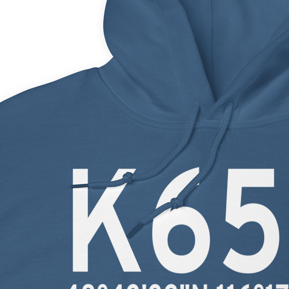 Boundary County Airport (K65S) ICAO Hoodie Sweatshirt 