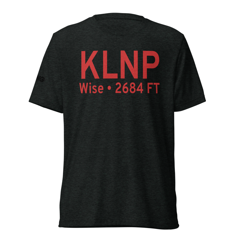Lonesome Pine Airport (KLNP) ICAO Tri-blend T-Shirt 