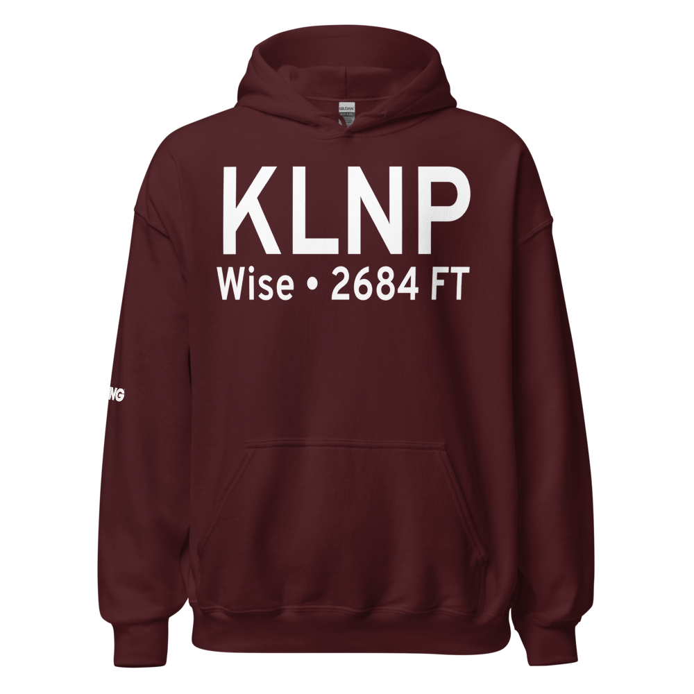 Lonesome Pine Airport (KLNP) ICAO Hoodie Sweatshirt 