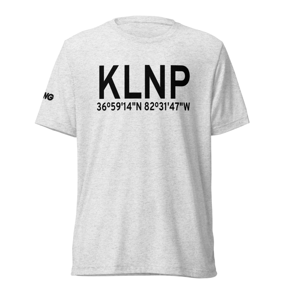 Lonesome Pine Airport (KLNP) ICAO Tri-blend T-Shirt 
