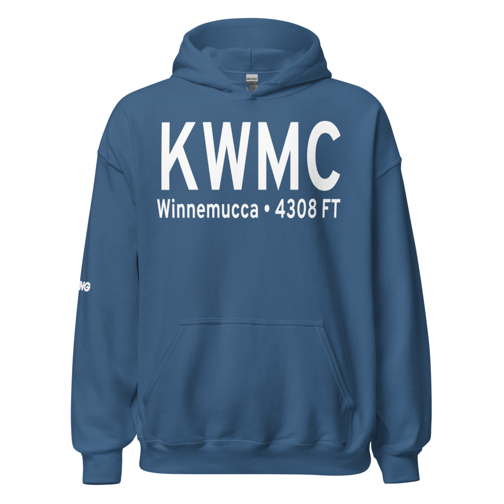 Winnemucca Municipal Airport (KWMC) ICAO Hoodie Sweatshirt 