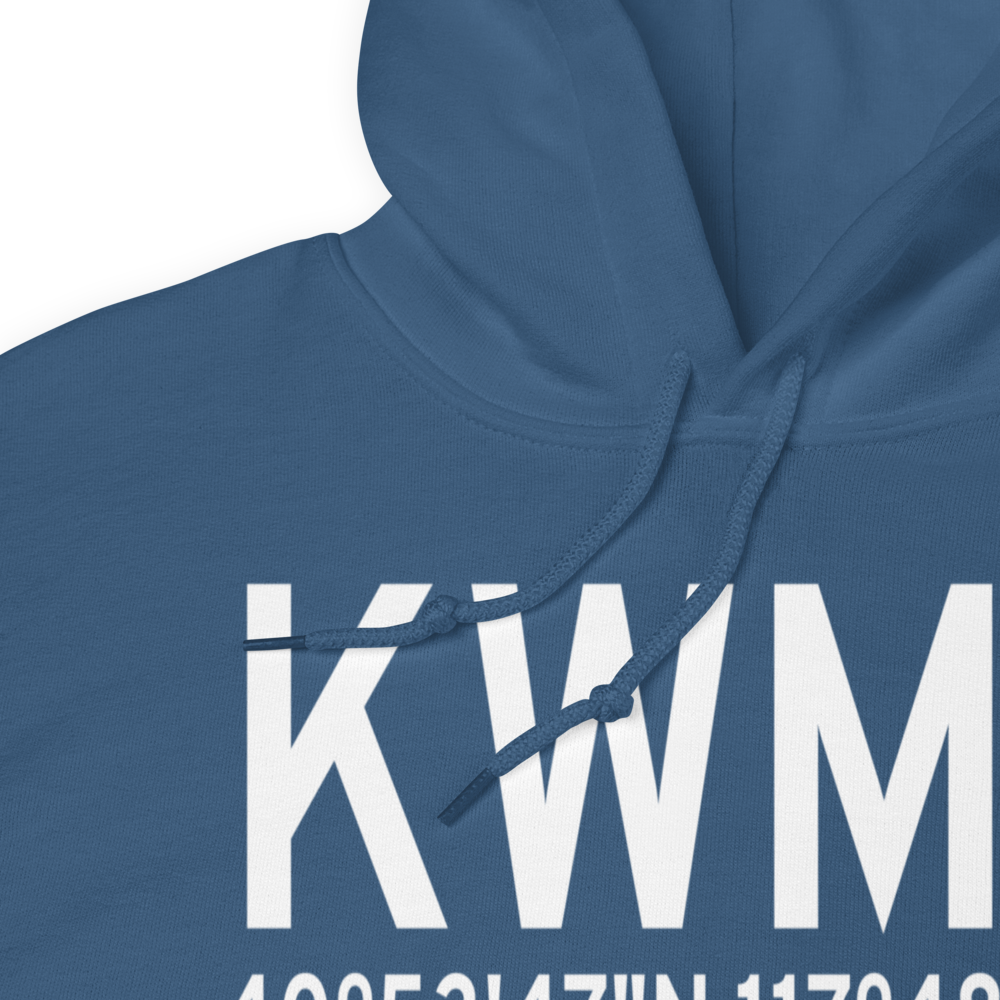 Winnemucca Municipal Airport (KWMC) ICAO Hoodie Sweatshirt 
