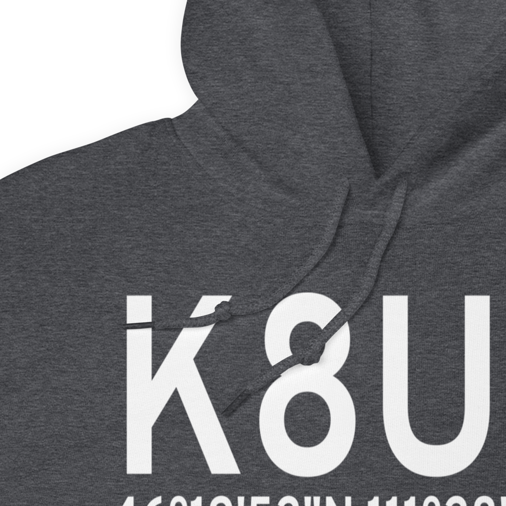 Townsend Airport (K8U8) ICAO Hoodie Sweatshirt 