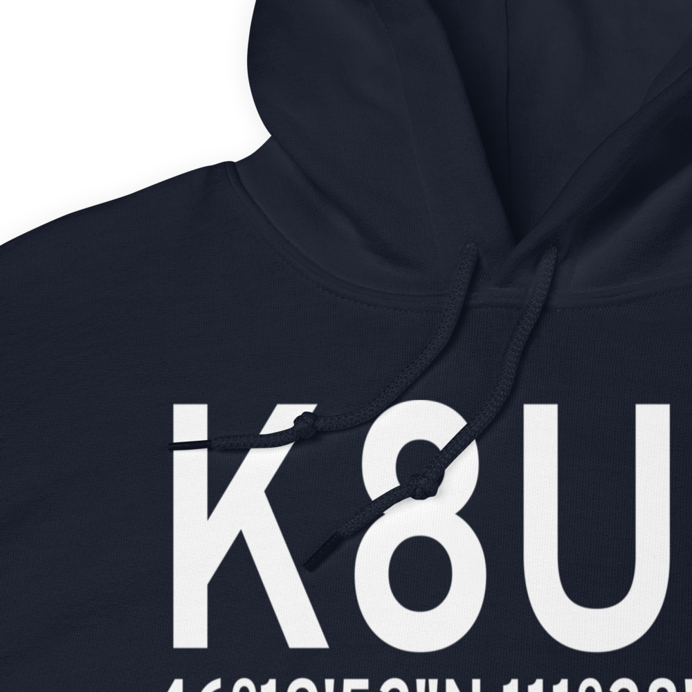 Townsend Airport (K8U8) ICAO Hoodie Sweatshirt 