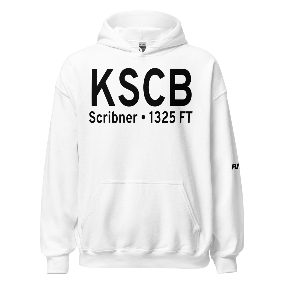 Scribner State Airport (KSCB) ICAO Hoodie Sweatshirt 