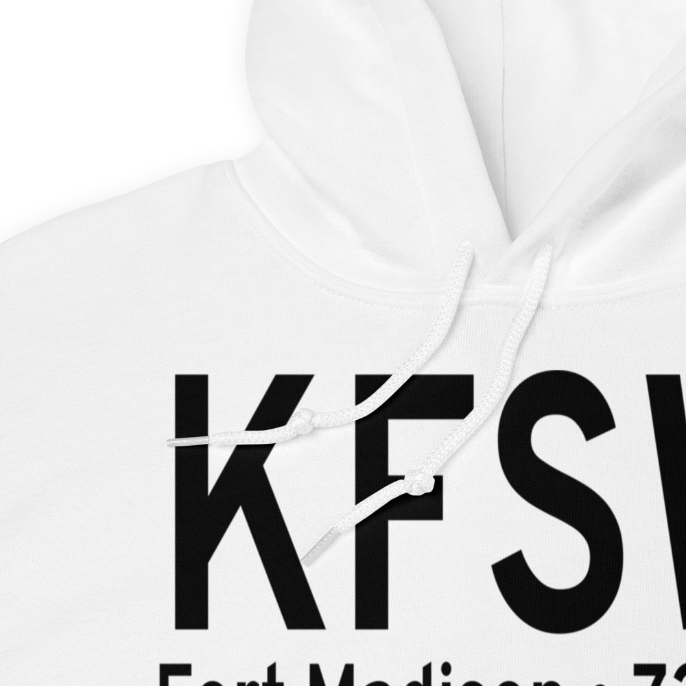 Fort Madison Municipal Airport (KFSW) ICAO Hoodie Sweatshirt 