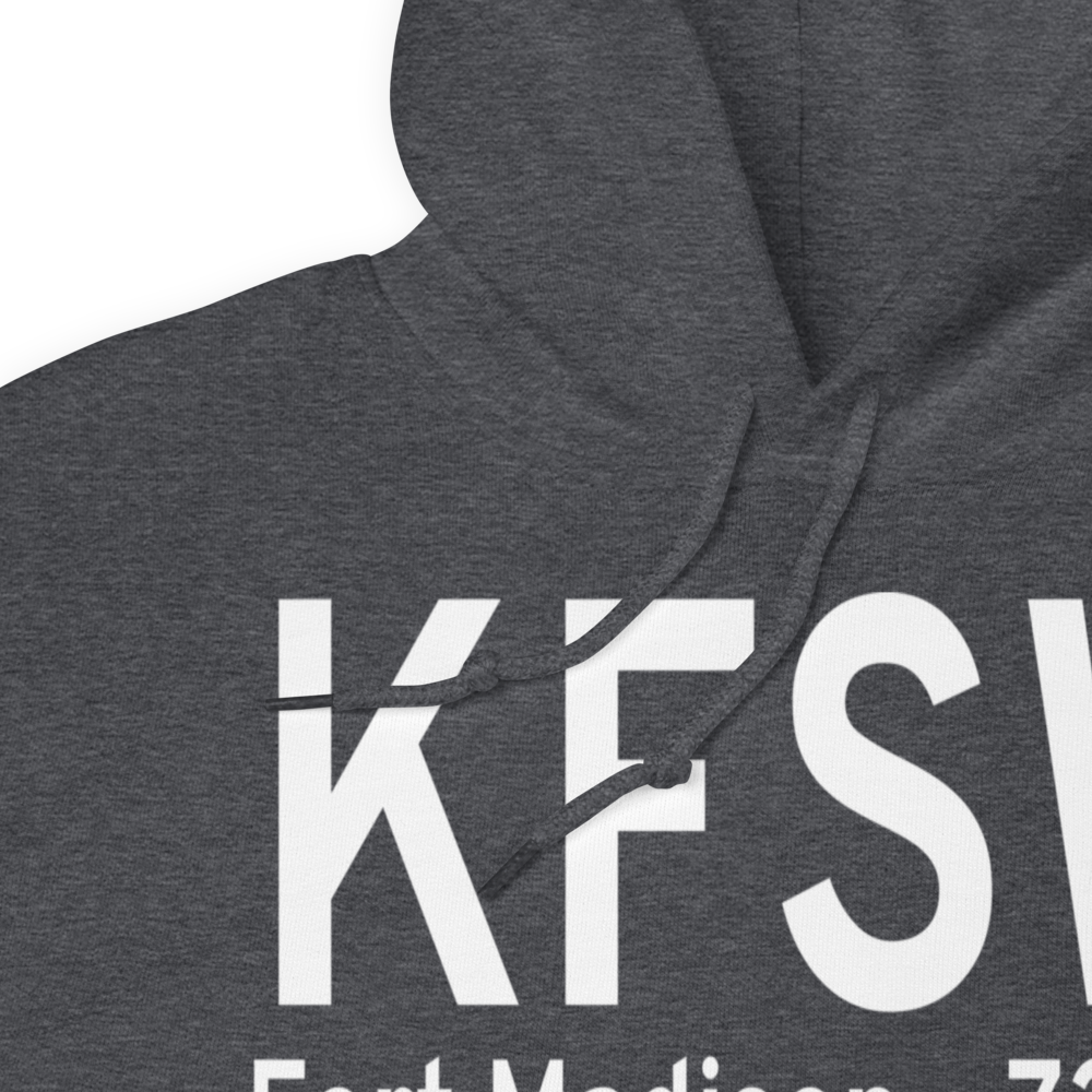 Fort Madison Municipal Airport (KFSW) ICAO Hoodie Sweatshirt 