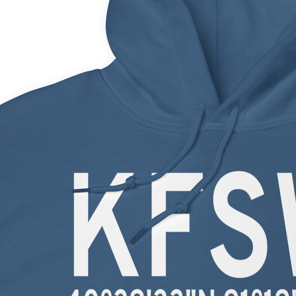 Fort Madison Municipal Airport (KFSW) ICAO Hoodie Sweatshirt 