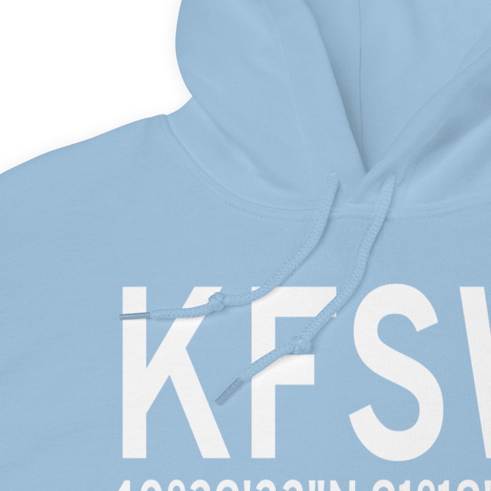 Fort Madison Municipal Airport (KFSW) ICAO Hoodie Sweatshirt 