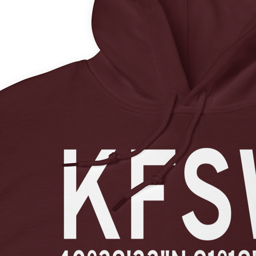 Fort Madison Municipal Airport (KFSW) ICAO Hoodie Sweatshirt 