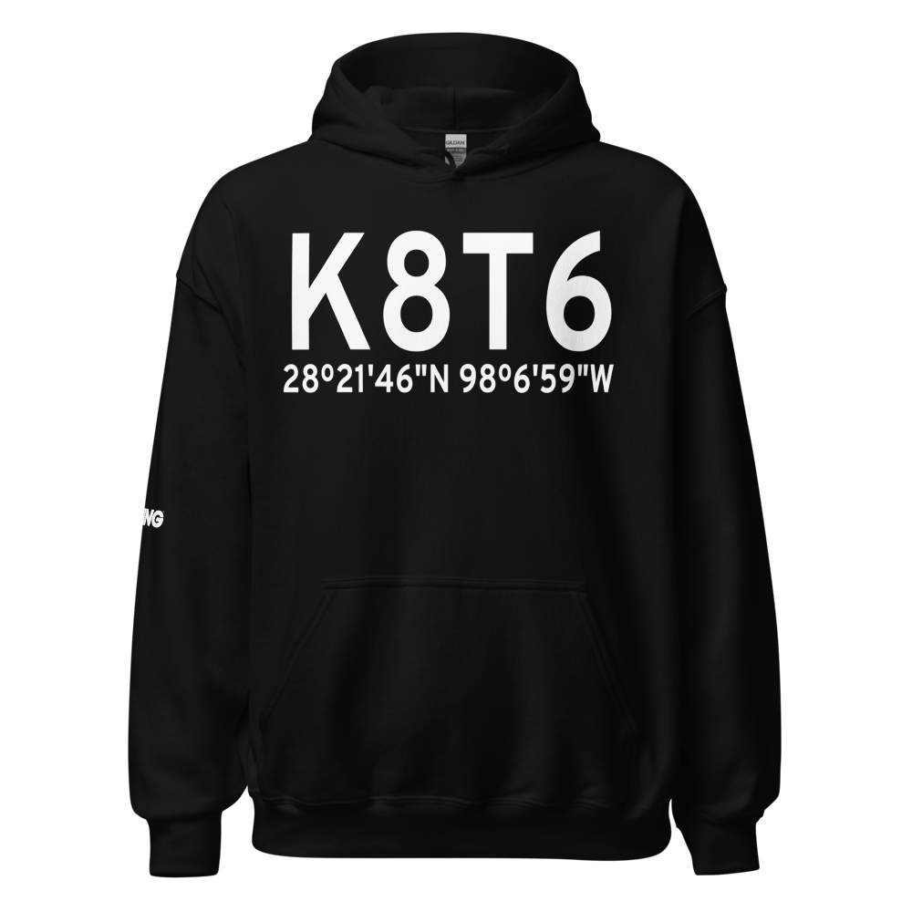 Live Oak County Airport (K8T6) ICAO Hoodie Sweatshirt 