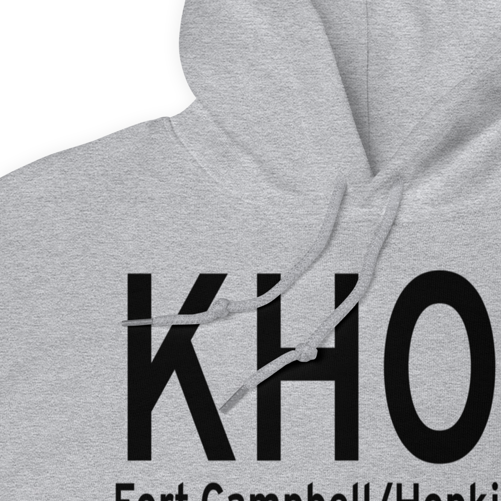 Campbell AAF (Fort Campbell) Air Field (KHOP) ICAO Hoodie Sweatshirt 