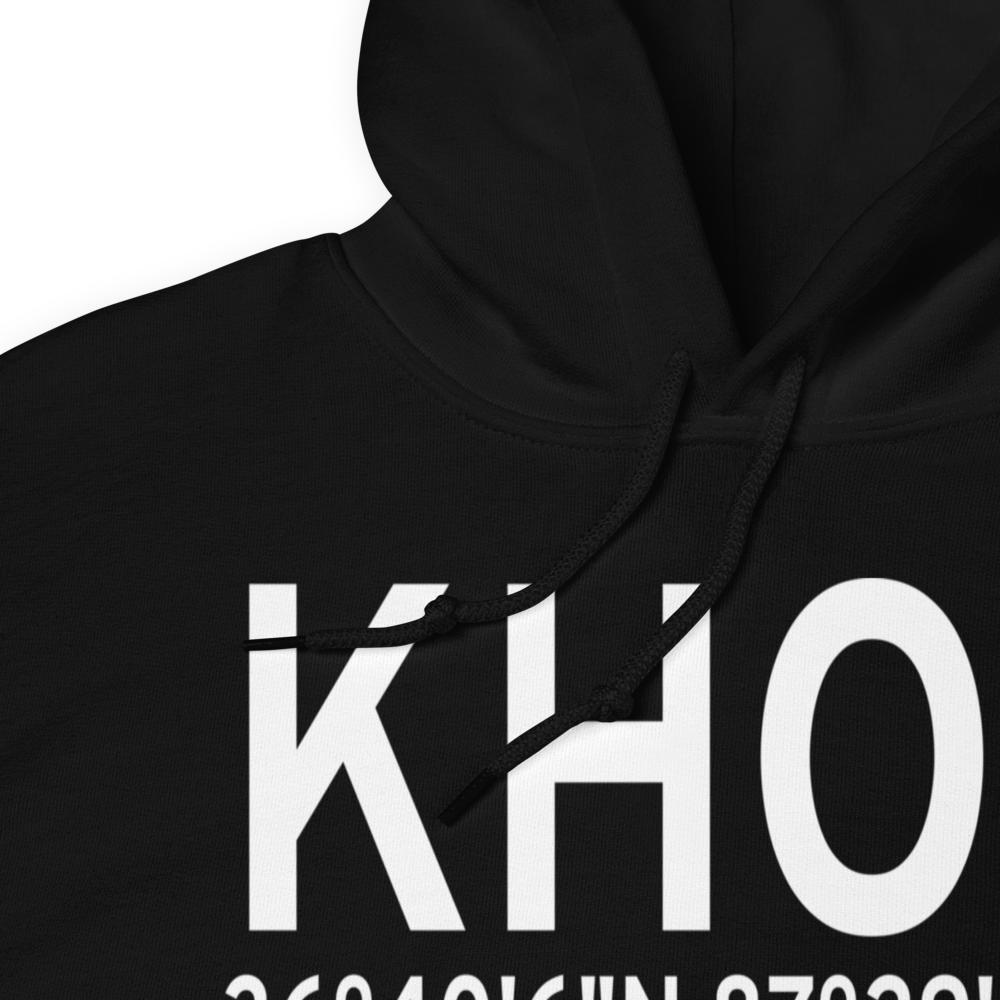 Campbell AAF (Fort Campbell) Air Field (KHOP) ICAO Hoodie Sweatshirt 