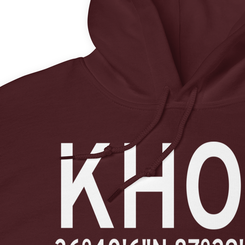 Campbell AAF (Fort Campbell) Air Field (KHOP) ICAO Hoodie Sweatshirt 